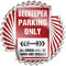 COTECI Auto-Aufkleber Beekeeper Parking Only Lustiger Aufkleber 10 Stück No Stupid People Schild Autoaufkleber Anime (Größe: 12 x 18 cm)