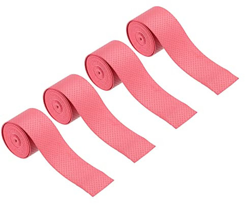 PATIKIL Tambor Palo Cinta Tambor Palillo Agarres Tambor Palillo Envoltura Antideslizante 4uds 1 Ancho 3.3 Pies para Tambor Percusión Batería Accesorios Rojo