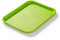 Forgast Vassoio da Portata Rettangolare, Dimensioni 35x25 cm, Fast-Food, Polipropilene, Vassoio Decorativo, Vassoio del Cameriere, per Ristorante, Buffet, Colore Verde, Lavabile in Lavastoviglie