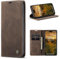 niloucase Kompatibel mit iPhone 15 Pro Hülle Leder,Magnetverschluss Premium PU Leder Flip Case,Standfunktion.-Kaffee Braun