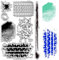 CRASPIRE Track Background Clear Rubber Stamps Shattered Fold Texture Ink Polka Dots Wheel Prints Vintage Transparent Silicone Stamp Seals For Journaling Card Making Handmade Photo Album Notebook Decor