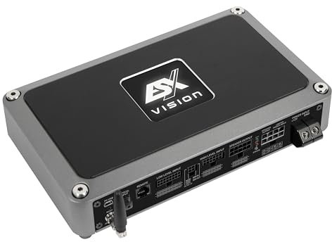 ESX VE900.7SP - 7-Kanal Class D High-End Car-HiFi Verstärker mit 8-Kanal DSP und BT Streaming/App-Steuerung