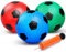 Mechaniker Mini-Fußballspielzeug für Kleinkinder, 15 cm Gummi-Spielplatzbälle, 3er-Pack hüpfender Kickball-Handball, Indoor-Training, Sportgeschenk für Jungen, Pool, Hinterhof, Sand (mit Luftpumpe)