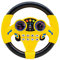 Cuackamily Jouets de Volant pour Enfants, contrôleur de Conduite Portable simulé avec Socle pour Enfants, Jouet copilote de Volant avec de Rotation à 360°, Jouet Cadeau éducatifs pour Enfant (Jaune)