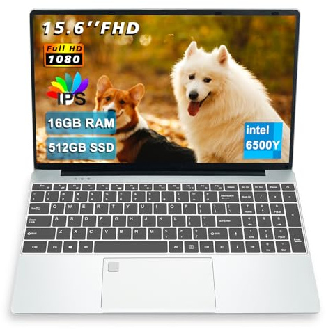 MTWZMM 15.6 FHD Laptop,celeron N5095 Quad-Core Processor， 8GB DDR4 RAM 512GB SSD, Portable with Backlit Keyboard & Fingerprint Reader, WiFi 5, BT 5.0, USB 3.0, HDMI，Win 11