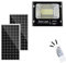 TANIASHOP Faro Solare da Esterno 2000W Faro a Led con Doppio Pannello Solare Fotovoltaico con Sensore Crepuscolare Impermeabile IP67 Luce Bianco Freddo 6500K Led Esterno con Telecomando Timer