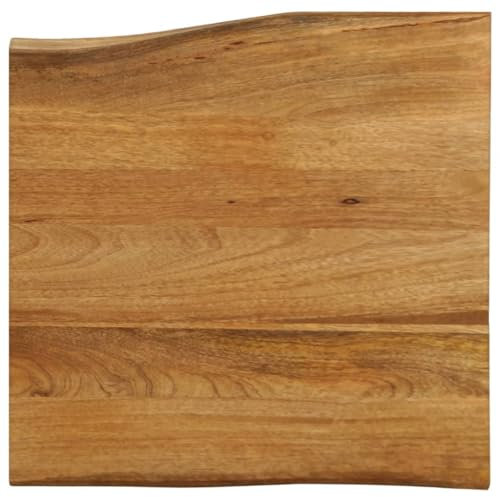 vidaXL Tischplatte mit Baumkante 80x80x3,8 cm Massivholz Mango