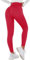 Zhiaek Sport Leggings Damen Booty Scrunch Push Up Blickdicht Sportleggins Lang Nahtlose Gym Leggings High Waist Seamless Yoga Hosen Sporthose Rot S