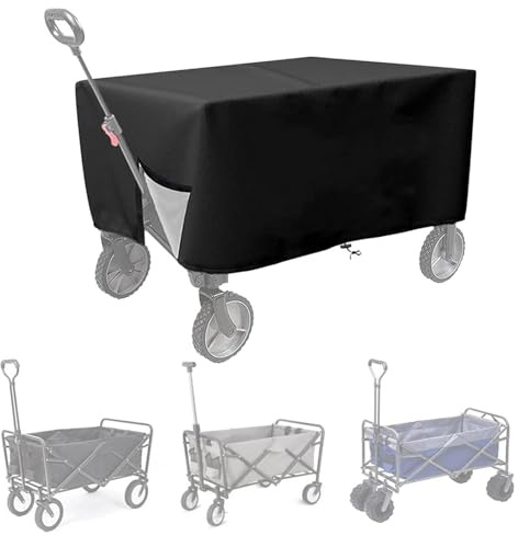 Murman Faltbarer Bollerwagen Schutz | Abdeckung für Handwagen, Strandwagen, Gartenwagen & Transportwagen | Wasserdicht, Schutzhülle aus Oxford-Stoff