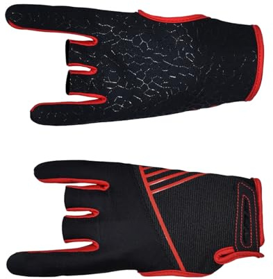 KITANDOVE Professionelle rutschfeste Bowlinghandschuhe Herren Sporthandschuhe Aus Atmungsaktivem Material Mit Silikon Grip FüR PräZises Bowling Spiel L/XL