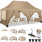 COBIZI Faltpavillon 3X6m Wasserdicht Stabil Pavillon 3x6m, Partyzelt Faltbar Anti-UV mit 6 Seitenwänden, Gartenpavillon Zelt für Hochzeiten, Freien, Garten