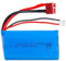 7.4V 1300mAh Li-ion Battery Pack RC Replacement Rechargeable Battery Pack Built-in 18650 * 2 Cell for Cars Airplane DIY, Fishing lights,Doorbell,Handheld Fan, Radio, Speakers, etc.
