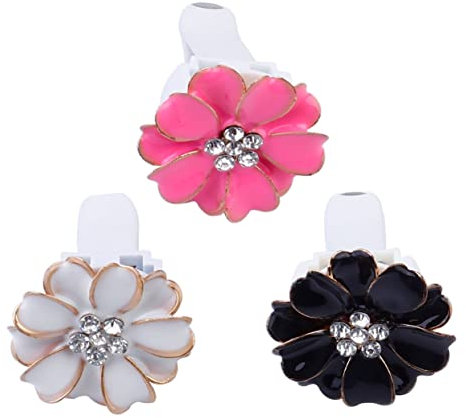 ULTECHNOVO 3stücke Lufterfrischer Mit Lüftungsclip Für Auto Blumenform-diffusor Aus Hochwertigem Material Installieren Kein Werkzeug Erforderlich