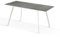B&D home Esstisch Oskar, ausziehbar 120-160x80 cm 4-6 Personen Küchentisch Holztisch mit Metallgestell für Esszimmer, Küche, skandinavisch modern Design, Beton Optik, 11201-FW-BETO