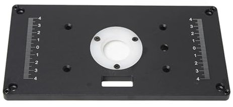 JDQTPOET Trimming Machine Router Table Insert Plate, Lift Refit Aluminum Flip For Woodworking Work Plunge Router Base (Size : Plate and screws)