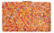 MODELISA - Bolso Clutch Cartera De Mano Cadena De Hombro Piedras Boda Noche Evento Mujer (Naranja)