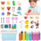 IEEILULU Gels Magiques 3D CréAtifs, Elfe d'eau Magique avec 12 Bouteilles de Gel Coloré,Jouet en Gel d'eau Kit Créatif Enfant, Aqua Gelz pour Enfants Garçons et Filles Cadeau (120ML-1)