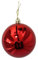 16 Bolas de Navidad 7 cm, Adornos Arbol Navidad con Cordón, Mate, Brillante Bolas Navidad, para Decoracion Navidad, Boda (Rojo Brillo)