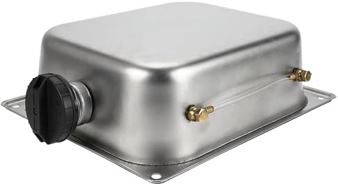 VekAuto 1 Pièce Réservoir De Carburant De Chauffage Stationnement Air Réservoir Gaz Réservoir Huile Réservoir Essence Voiture Camion Van Camping-Car Bateau Acier Inoxydable Ton Argent 7L