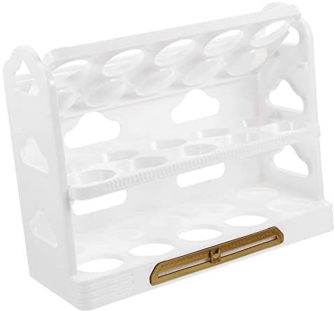 HOMSFOU Kühlschrank Eierhalter Lagiger Eieraufbewahrung Mit Fächern Stabiler Optimalen Frischhaltung Und Platzsparenden Lagerung Von Eiern Für Kühlschrankorganisation