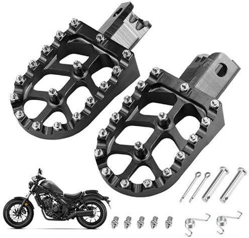 1 paire de repose-pieds pour moto tout-terrain, en alliage d'aluminium CNC, pour CR/CRF/125/250/500/230/450R
