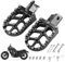 1 paire de repose-pieds pour moto tout-terrain, en alliage d'aluminium CNC, pour CR/CRF/125/250/500/230/450R