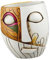 Gcljlmy Pot de fleurs avec visage abstrait, tête, cache-pot, vase, présentoir, polyvalent, statue en résine, sculpture, pot pour la maison