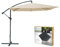 Meublorama Pack Parasol déporté Beige + Dalle béton – Élégance, Ombre XXL et stabilité assurée