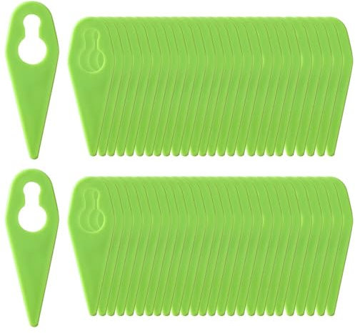 100Pcs Plastic Blades Plastic Trimmer Blades Grass Trimmer Blades Compatible with Gtech Grass Trimmer Strimmer ST01 ST02 ST04 ST05 ST20 GT3.0 GT4.0 GT50 for Most Garden Grass Trimmer