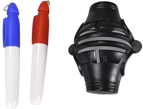 CAZSTYK Golfball-Linienmarker mit 2 Stiften, Golfball-Liner, Vorlage, Linienwerkzeug, Putt-Liner, 3 Schablonen-Marker-Werkzeug