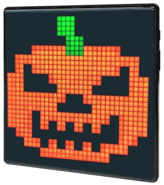 FUANA Programmierbares Pixel-Art-LED-Display: Digitaler Bilderrahmen für Heimdekoration, Gaming-Setup mit DIY-Kreativität und dynamischer Farbbeleuchtung, 32 x 32 cm, Schwarz 32 x 32 Pixel