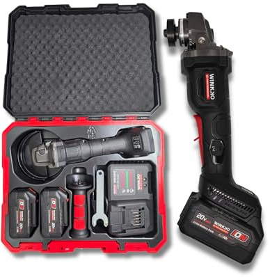 Radial Profesional 20V 4.0Ah M14 125mm con Sensor Giroscópico Anti Kick-Back y Velocidad Variable Amoladora Angular