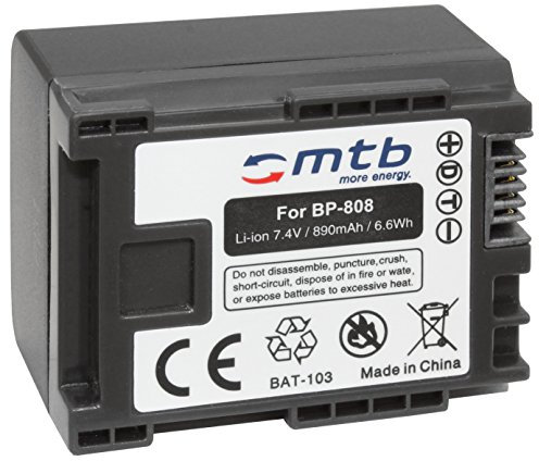 Ersatz-Akku BP-808 für LEGRIA FS22, FS36, FS37, FS46, FS200, FS305 … (Siehe Liste)