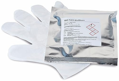 Heidemann ISO Flex Gießharz (Inhalt 160 ml, Abdichtmaterial, wasserdicht, trittfest, bestehend aus Gießharz + Schutzhandschuhen) 30458