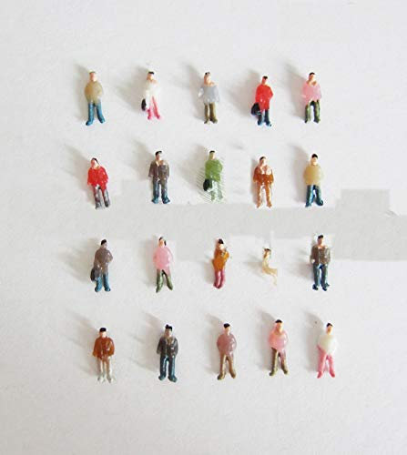 100 x Modell Stehende Sitzende Figuren Menschen Handbemalt 1:300 Schmalspur