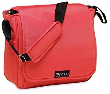 Pirulos Bolso Panera + Cambiador Bebé Portátil Basic con Materiales , Medidas 32x14x31cm Color Rojo