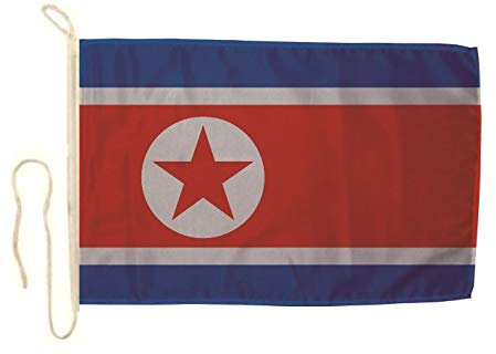 U24 Motorradflagge Nord Korea Fahne Flagge 20 x 30 cm