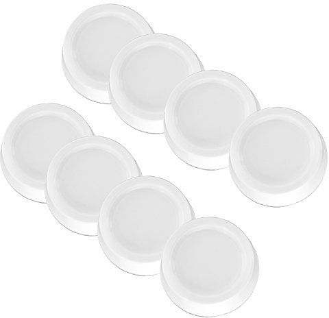 Spares2go Universal Anti Vibration Rubber Feet Pads for all makes of Washing Machine (Pack of 8, Non Slip, White, 64mm x 57mm x 45mm)