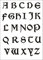 UMR-Design W-644 Font Celtic Wand/Textilschablone Grösse A5