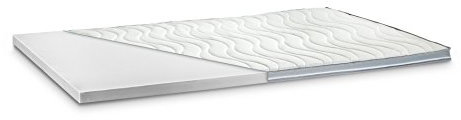 Kaltschaum Topper Matratzenauflage | 7 cm Gesamthöhe | abnehmbarer und waschbarer Bezug | Bezug mit 3D-Mesh-Klimaband und Stegkanten | H3 - fest | 80 x 200 cm