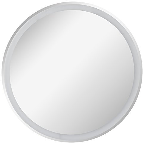 FACKELMANN LED Spiegel rund Ø 60 cm Mirrors/Wandspiegel mit umlaufender LED-Beleuchtung/Maße (B x H x T): ca. 80 x 80 x 3 cm/hochwertiger Badspiegel/moderner Badezimmerspiegel/Durchmesser 80 cm
