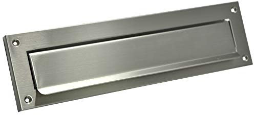 Einwurfklappe Briefeinwurf Briefklappe 100% Edelstahl 310x80 Mauerdurchwurf C4 (Edelstahl 310x80)