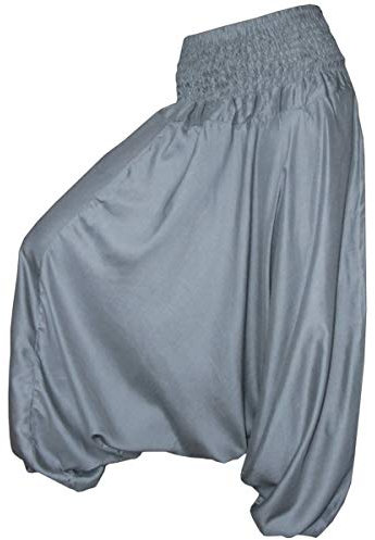 PANASIAM Aladinhose einfarbig grau XL