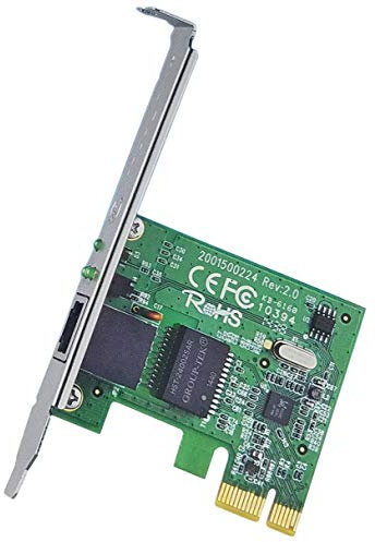 TP-Link Extensor de rango WiFi 10/100/1000Mbps Gigabit PCI Express adaptador de tarjeta Ethernet de red. Modelo # TG-3468 versión 2.0