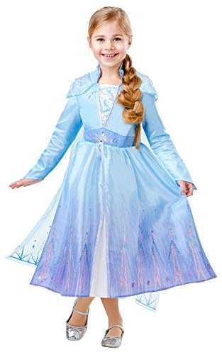 Rubie's Official Disney Frozen 2, Elsa Deluxe Dress, Childs Costume