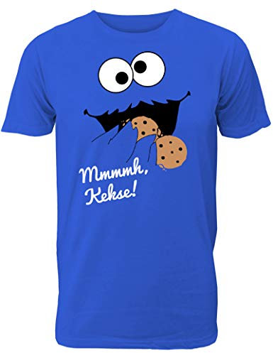 Lustiges Keks Monster T-Shirt Mmmmh Kekse! für Männer/Herren T-Shirt