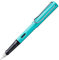 Lamy AL-star turmaline Füller – Füllhalter mit ergonomischem Griff & polierter Stahlfeder in Strichbreite EF – leichtes Aluminiumgehäuse – inkl. Tintenpatrone T 10 blau – Rechtshänder