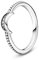 PANDORA Mondsichel Ring, Sterling-Silber, Cubic Zirkonia, 199156C01-54