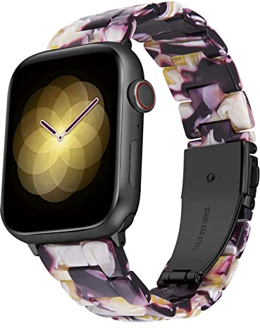 BINLUN Resina Band Compatible con Correa Apple Watch 44mm 45mm 46mm 49mm 38mm 40mm 41mm 42mm para Mujer Hombre Correa para Apple Watch Series 10 9 8 7 6 5 4 3 2 1 Ultra SE Moda Ligera Apple Watch Band