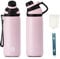 Fjbottle Gourde Isotherme avec Couvercle Magnétique - 400ml/600ml/800ml/1L/1.5L - Bouteille Isotherme Étanche sans BPA, Gourde Inox Bouche Standard, Gourde Enfant pour Sport, Gym, Voyage